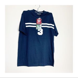NWT Wilson Pro Staff T Shirt Golf Blue White